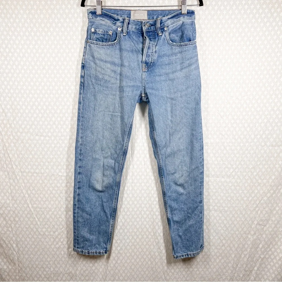 Everlane Light Wash High Rise Boyfriend Jeans - Picture 2 of 6